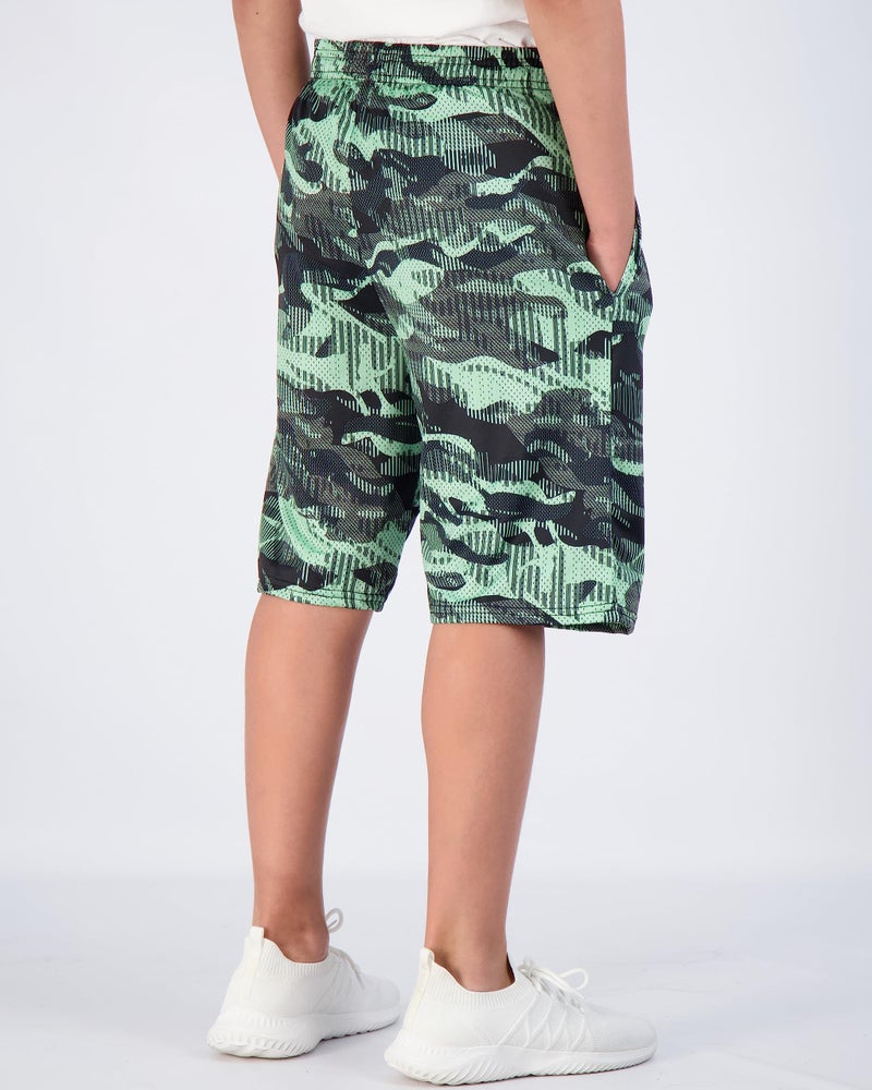 REALESSENTIALS Real Essentials 5-Pack Boys' Dry-Fit Active Athletic Performance Basketball Shorts with Pockets, M (8-10) - Image 4